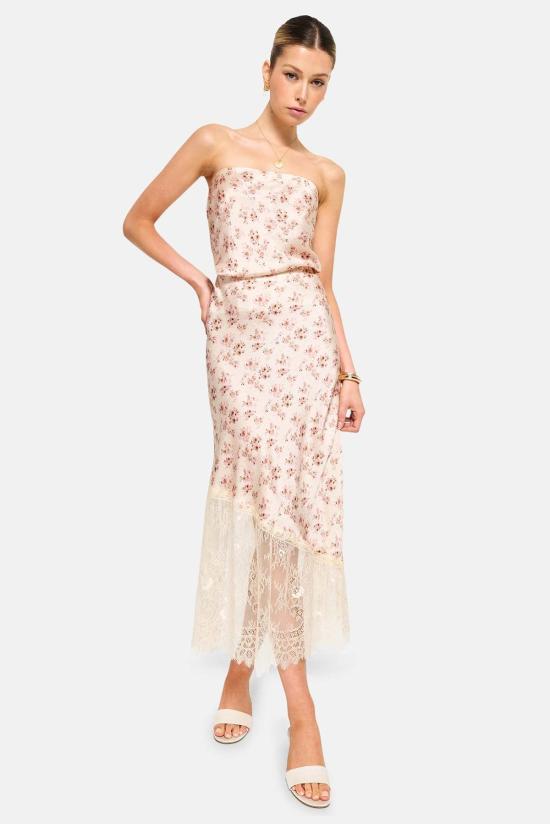  카미 뉴욕 캐미솔 캐미 NYC 프리마 해머드 실크 스트랩리스  더치 필즈 - CAMI NYC