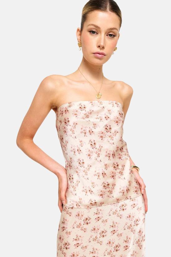  카미 뉴욕 캐미솔 캐미 NYC 프리마 해머드 실크 스트랩리스  더치 필즈