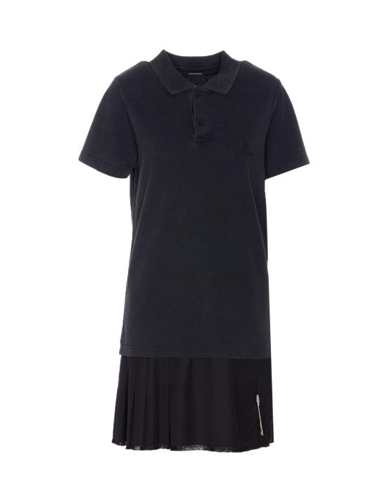 25FW 발렌시아가 미디 원피스 838784 TOT031000 Black