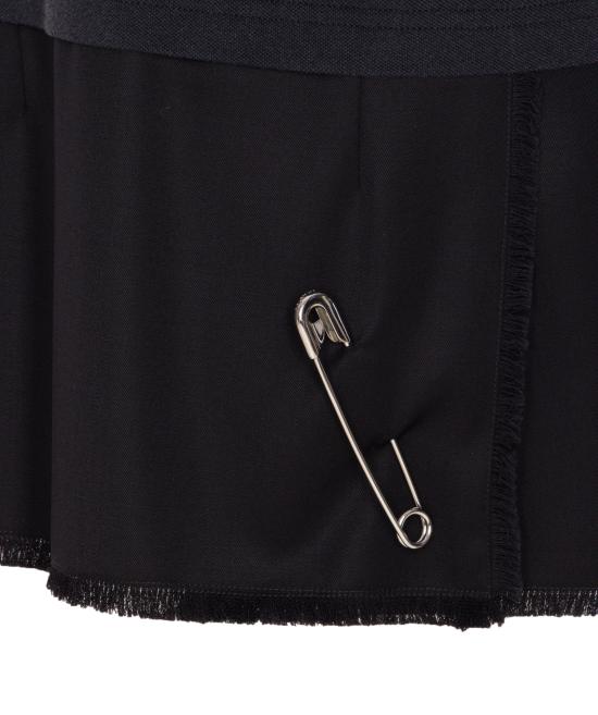 25FW 발렌시아가 미디 원피스 838784 TOT031000 Black - BALENCIAGA