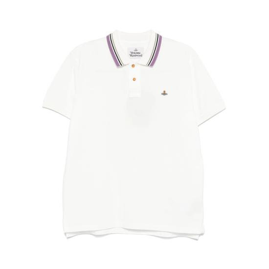 25FW 비비안웨스트우드 폴로 티셔츠 2H01000P J0009 A401 WHITE