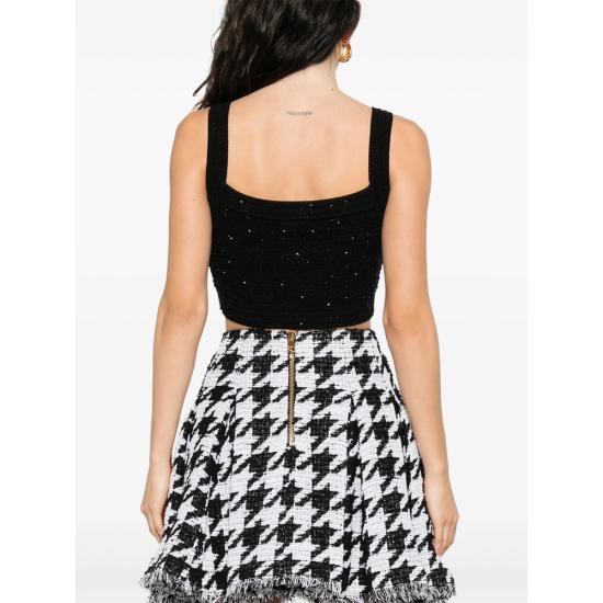 25FW 발망 민소매 티셔츠 FF1AB052 KI74 0PA BLACK - BALMAIN