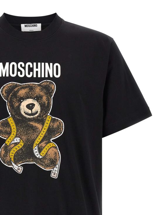 26FW 모스키노 반팔 티셔츠 V071052411555 Black - MOSCHINO