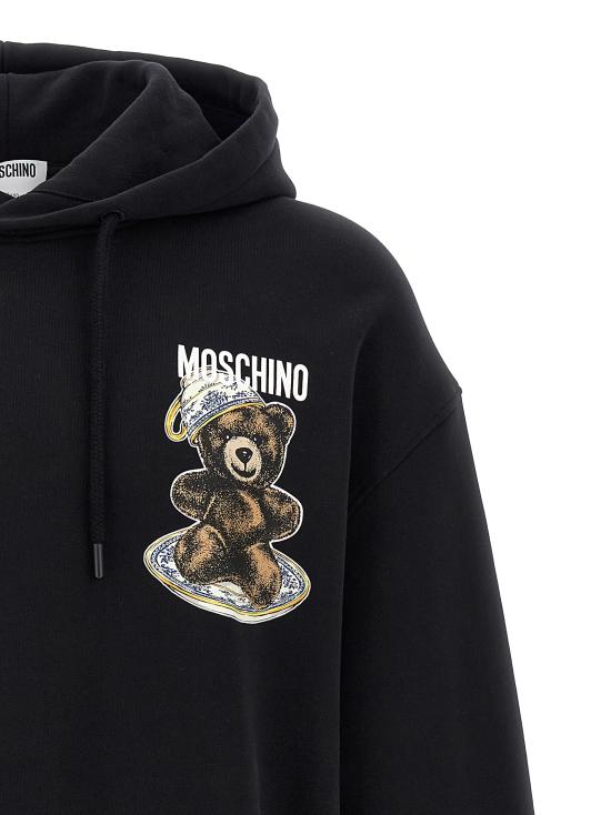 25FW 모스키노 긴팔 티셔츠 A170755281555 Black - MOSCHINO