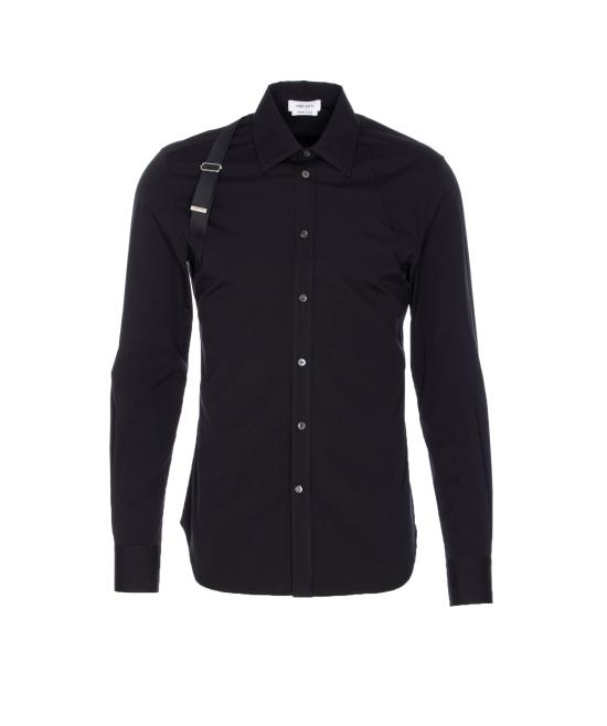 25FW 알렉산더 맥퀸 데님 셔츠 828170 QNAAB1000 Black