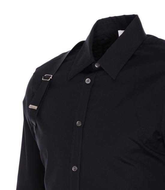 25FW 알렉산더 맥퀸 데님 셔츠 828170 QNAAB1000 Black - ALEXANDER MCQUEEN