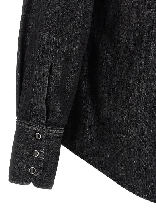 25FW 디스퀘어드2 데님 셔츠 S74DM0936S30826900 Black - DSQUARED2