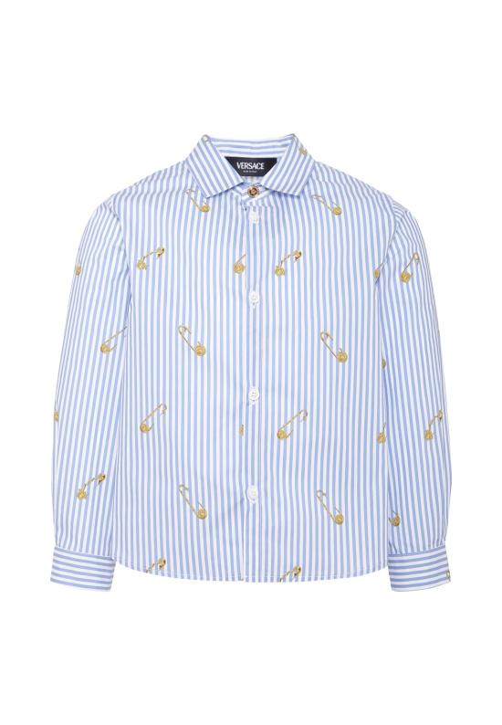 25FW [키즈] 베르사체 셔츠 1018643 1A14827 5UE60 LIGHT BLUE