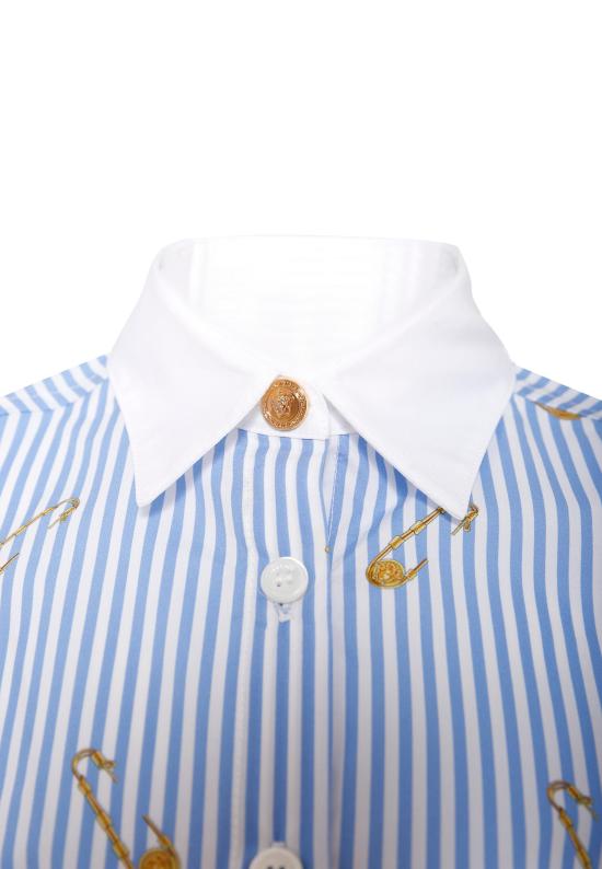 25FW [키즈] 베르사체 셔츠 1020490 1A14823 2VK80 LIGHT BLUE - VERSACE