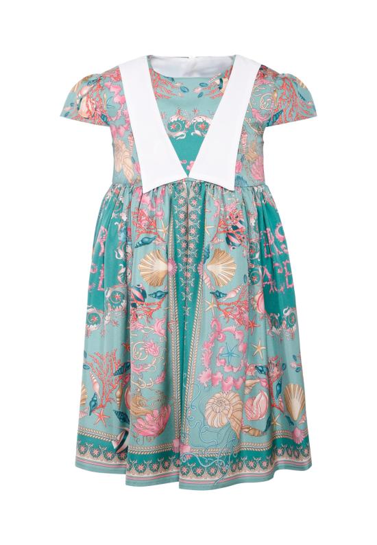 25FW [키즈] 베르사체 원피스 1021028 1A15352 6G700 MULTICOLOR