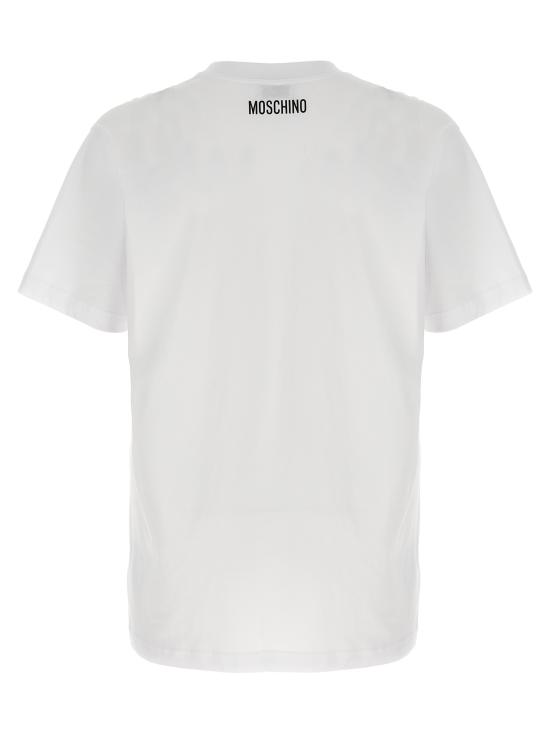 25FW 모스키노 반팔 티셔츠 V072852411001 White - MOSCHINO