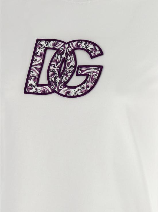 25FW 돌체앤가바나 반팔 티셔츠 F8N08ZGDC6UW0800 WHITE - DOLCE & GABBANA