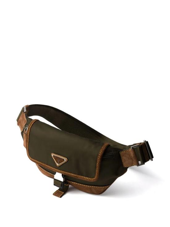 25FW 프라다 삼각로고 리나일론 그린 벨트백 2VH176VOBF 384 F041O MUSCHIO CACAO - PRADA