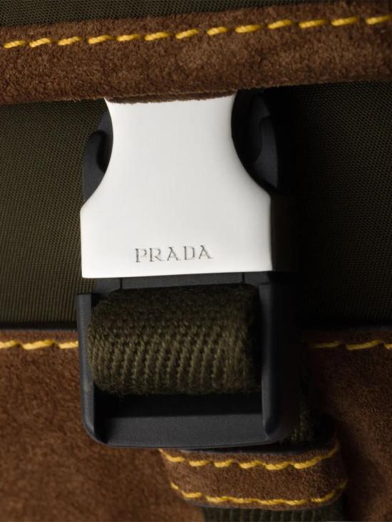 25FW 프라다 삼각로고 리나일론 그린 벨트백 2VH176VOBF 384 F041O MUSCHIO CACAO - PRADA