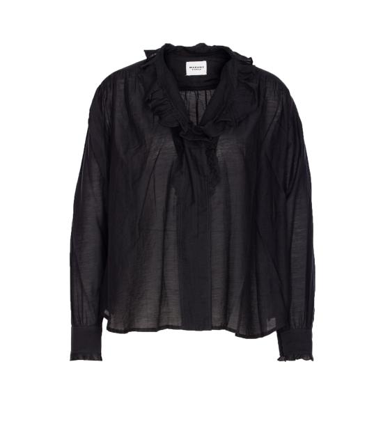 25FW 이자벨마랑에뚜왈 셔츠 HT0001FC B3J04E01BK Black