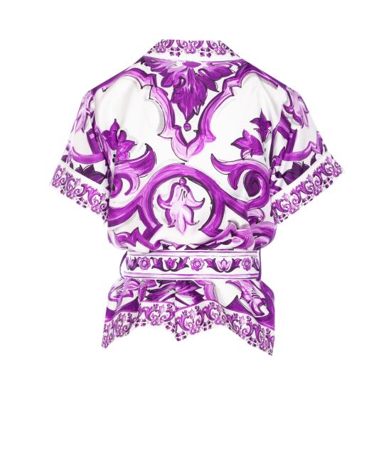 25FW 돌체앤가바나 블라우스 F5G67T HI1TKIP3TN Purple - DOLCE & GABBANA