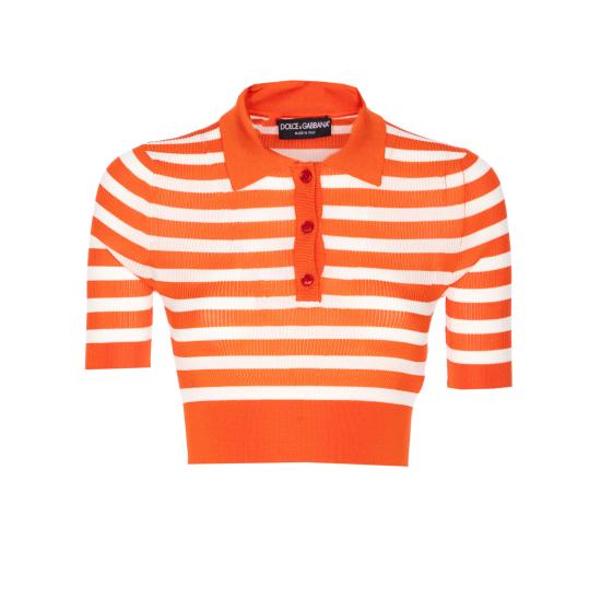 25FW 돌체앤가바나 폴로 티셔츠 FXZ37Z JAIRRW8266 Orange - DOLCE & GABBANA