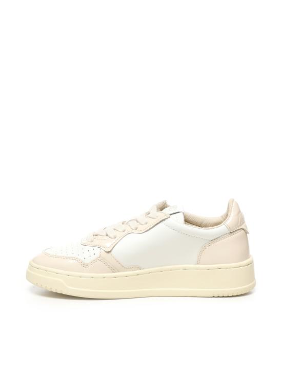 25FW 오트리 메달리스트 로우 스니커즈 AULW RT03 WHITE CREAM - AUTRY