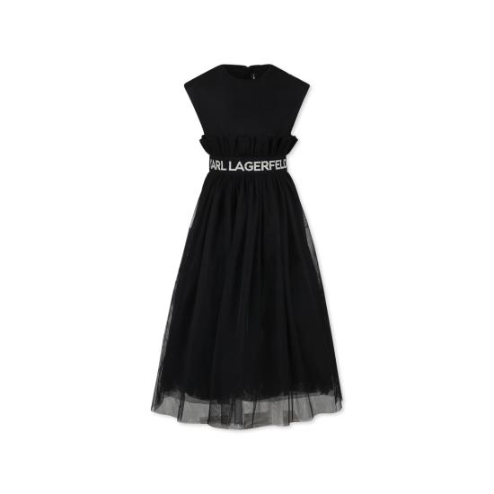 25SS [키즈] 칼라거펠트 원피스 Z30467 09B BLACK