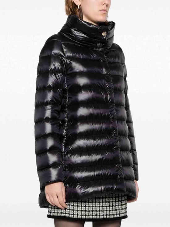 25FW 에르노 아멜리아 A 쉐입 패딩 PI0505DIC12017Z9300 Black - HERNO