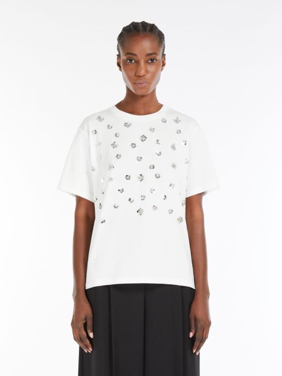 25SS 위켄드막스마라 반팔 티셔츠 2515971041 005 White - WEEKEND MAX MARA