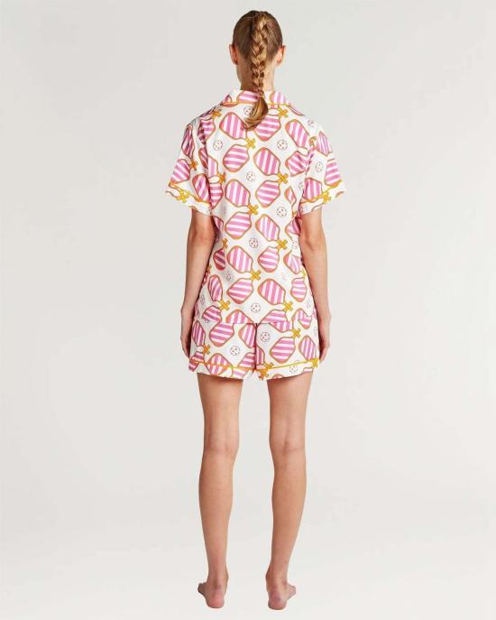  케이티 키메 언더웨어 케이티 카임 피클볼 파자마 반바지 세트 오렌지 - KATIE KIME