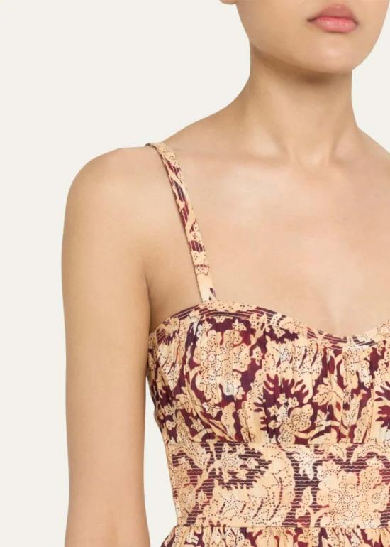  울라 존슨 롱 원피스 나딘 캐미 미디 드레스 - ULLA JOHNSON