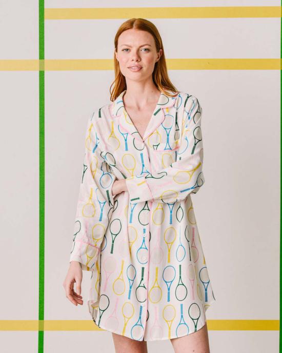  케이티 키메 언더웨어 케이티 카임 테니스 타임 슬립 셔츠 멀티컬러 - KATIE KIME