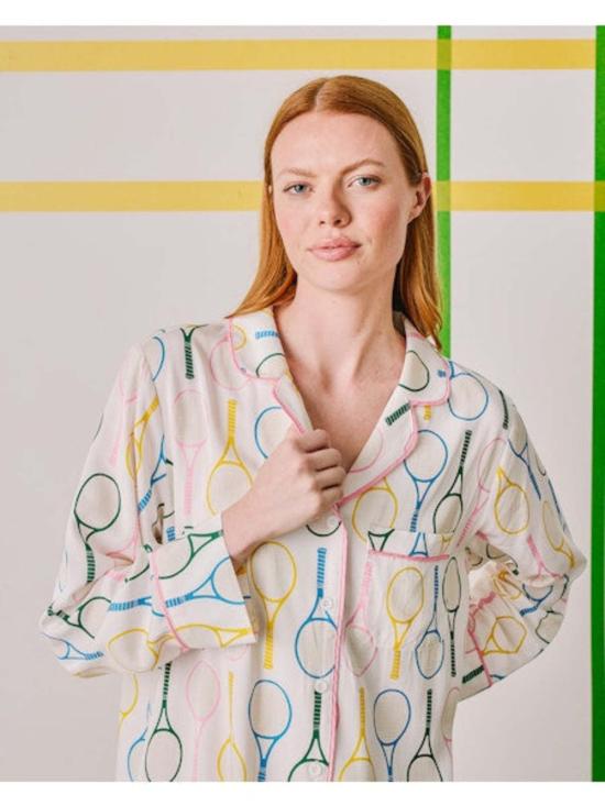  케이티 키메 라운지 웨어 케이티 카임 테니스 타임 슬립 셔츠 멀티컬러 - KATIE KIME