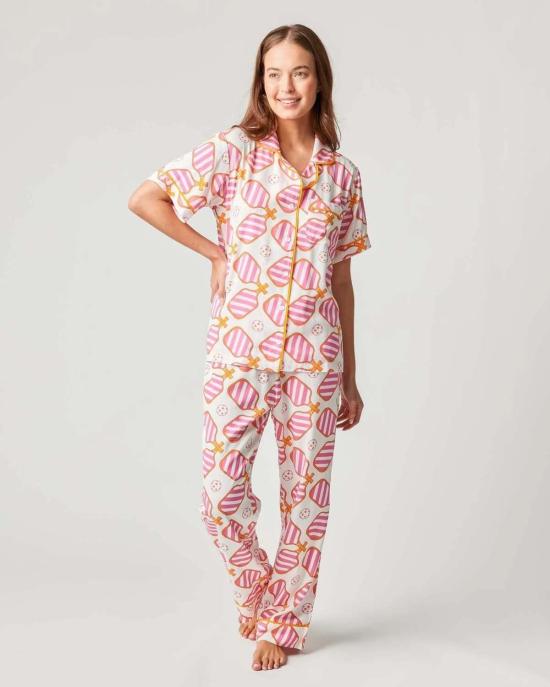  케이티 키메 언더웨어 케이티 카임 피클볼 파자마 세트 오렌지 - KATIE KIME