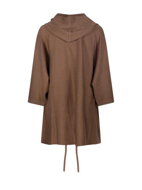 25FW 막스마라 브라운 후드 오픈 프론트 가디건 2521346041600 004 NOCCIOLA - MAX MARA