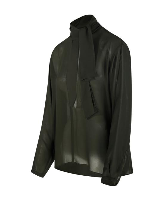 25FW 알라이아 블라우스 AA9C0962T666A 643 OLIVE - ALAIA