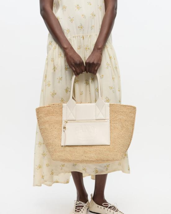 25SS 가니 숄더백 A6824 135 Egret - GANNI