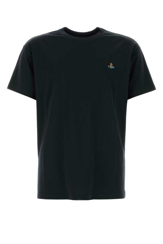 26SS 비비안웨스트우드 클래식 ORB 로고 티셔츠 3G010013J001M N401 Black