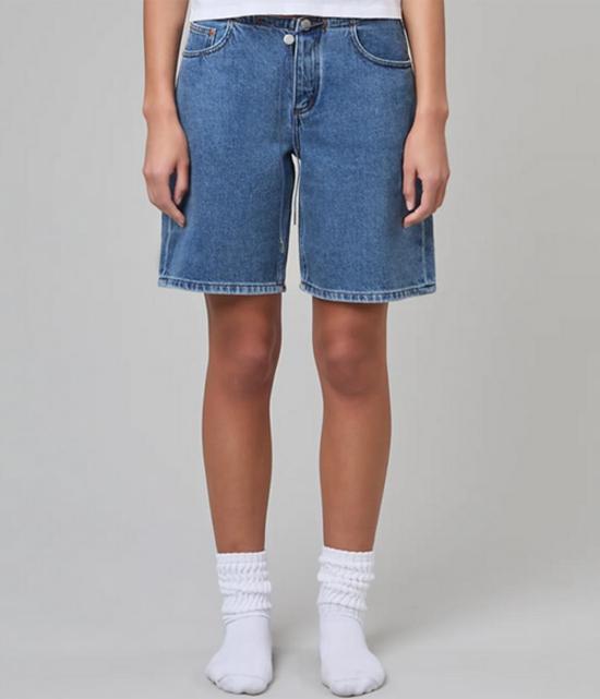  스틸히어 데님 숏팬츠 스틸 히어 뉴욕 쿨 반바지 - STILL HERE