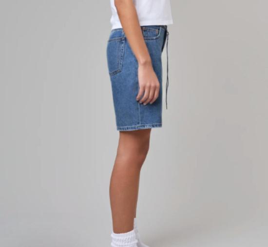  스틸히어 데님 숏팬츠 스틸 히어 뉴욕 쿨 반바지 - STILL HERE