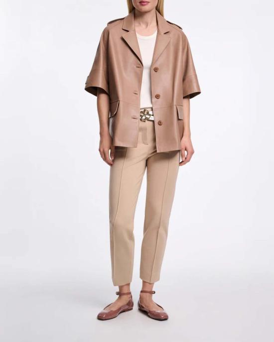  도로시 슈마허 플랫 슈즈 글로시 샤인 발레리나 플랫 코퍼 - DOROTHEE SCHUMACHER