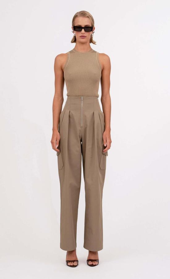  논살란트 레이블 스트레이트 팬츠 넌샬런트 라벨 워커 팬츠 아미