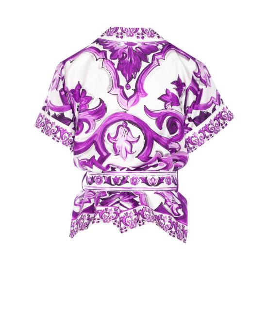 25FW 돌체앤가바나 블라우스 F5G67THI1TKIP3TN PURPLE - DOLCE & GABBANA