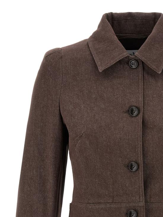 25SS 막스마라 carpa 크롭 자켓  2511041013600002 BROWN - MAX MARA