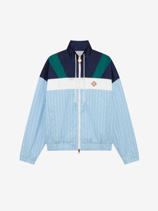 25SS 카사블랑카 봄버 자켓 MS25JK342 01Pin Stripe BLUE
