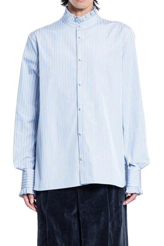 25FW 발렌티노 가라바니 긴팔 셔츠 7V3ABP76AYA SCJ BLUE