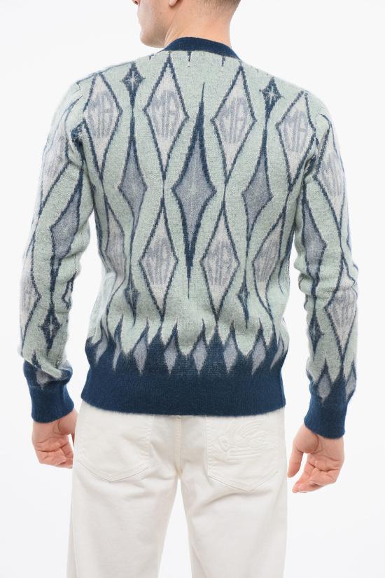  아미리 가디건 AW23MKC003WO 420 Light blue - AMIRI