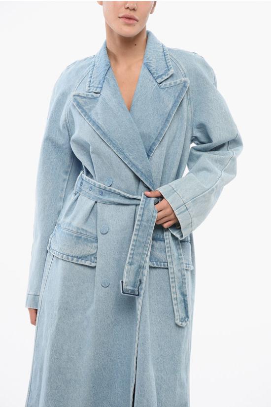  드리스 반 노튼 코트 241 010215 8451 514 Light blue - DRIES VAN NOTEN