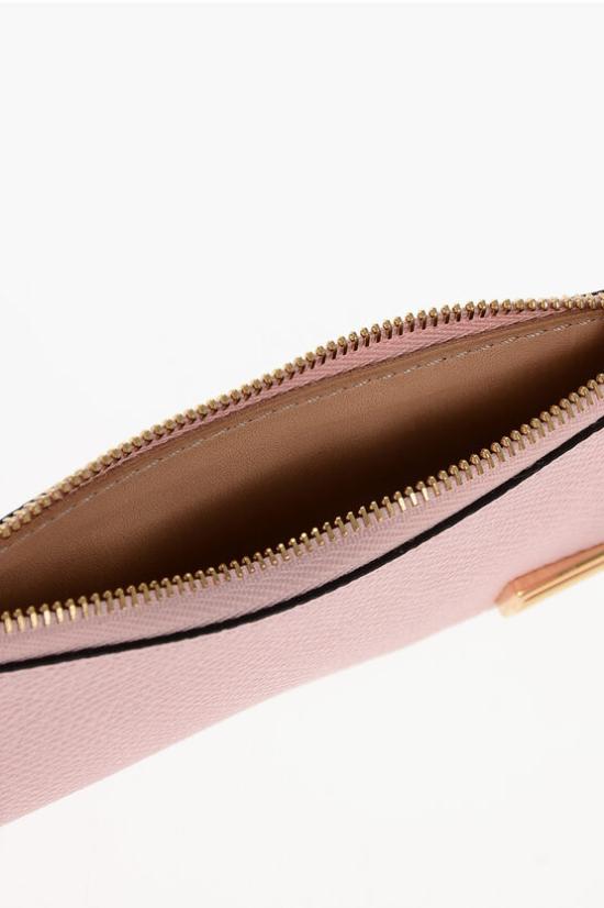  델보 명함지갑 AB0649BKN0 AZADG Pink - DELVAUX