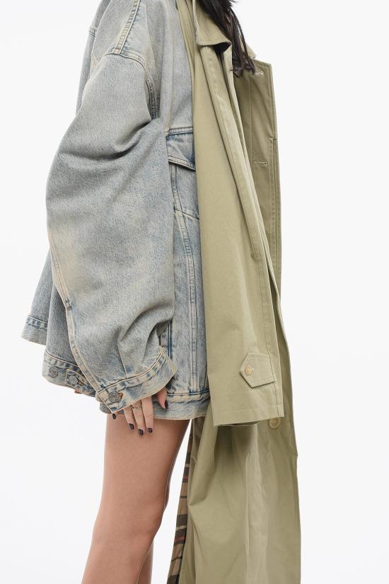  발렌시아가 코트 773224TKP06 2801 Verde Multicolor - BALENCIAGA