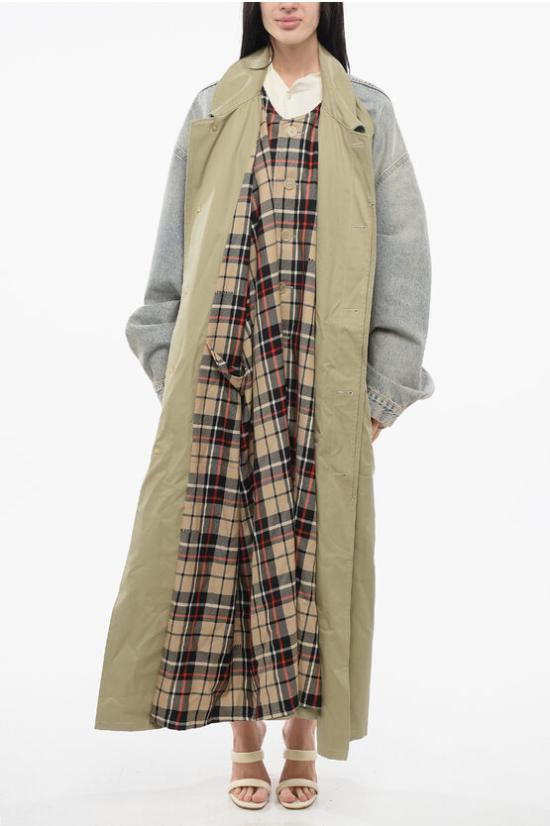  발렌시아가 코트 773224TKP06 2801 Verde Multicolor