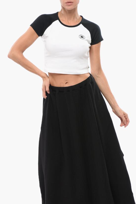  컨버스 반팔 티셔츠 10027396 A01 Black White