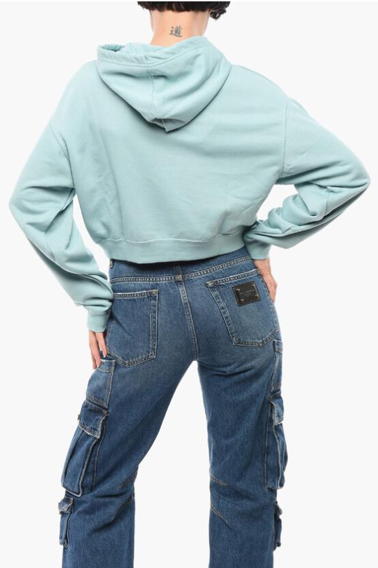  컨버스 후드 티셔츠 10027616 A03 Blue - CONVERSE