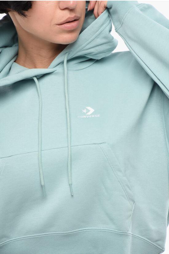  컨버스 후드 티셔츠 10027616 A03 Blue - CONVERSE